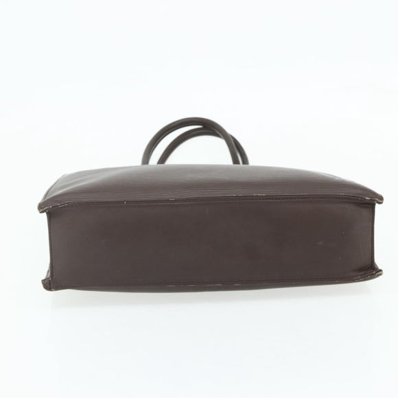 LOUIS VUITTON Epi Sac Plat Handtas Mokka Bruin M5908D LV Auth 83038