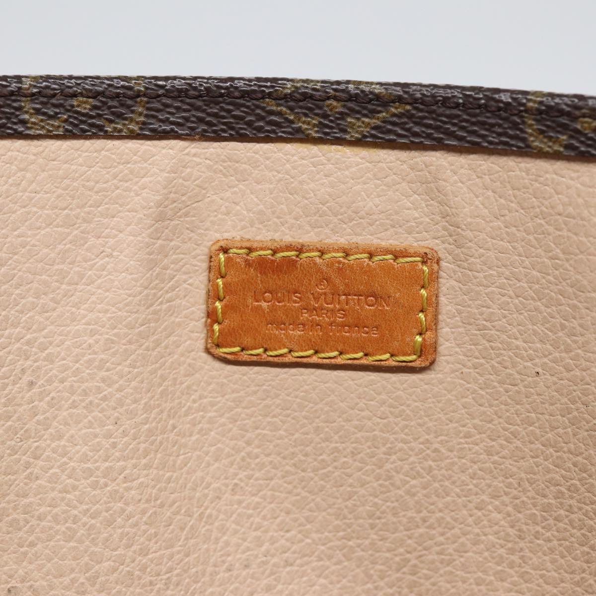 LOUIS VUITTON Monogram Sac Plat Hand Bag M51140 LV Auth 83048