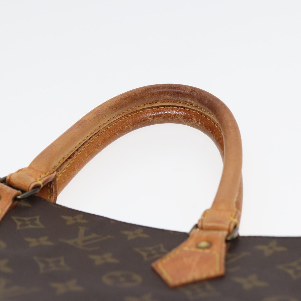 LOUIS VUITTON Monogram Sac Plat Hand Bag M51140 LV Auth 83048