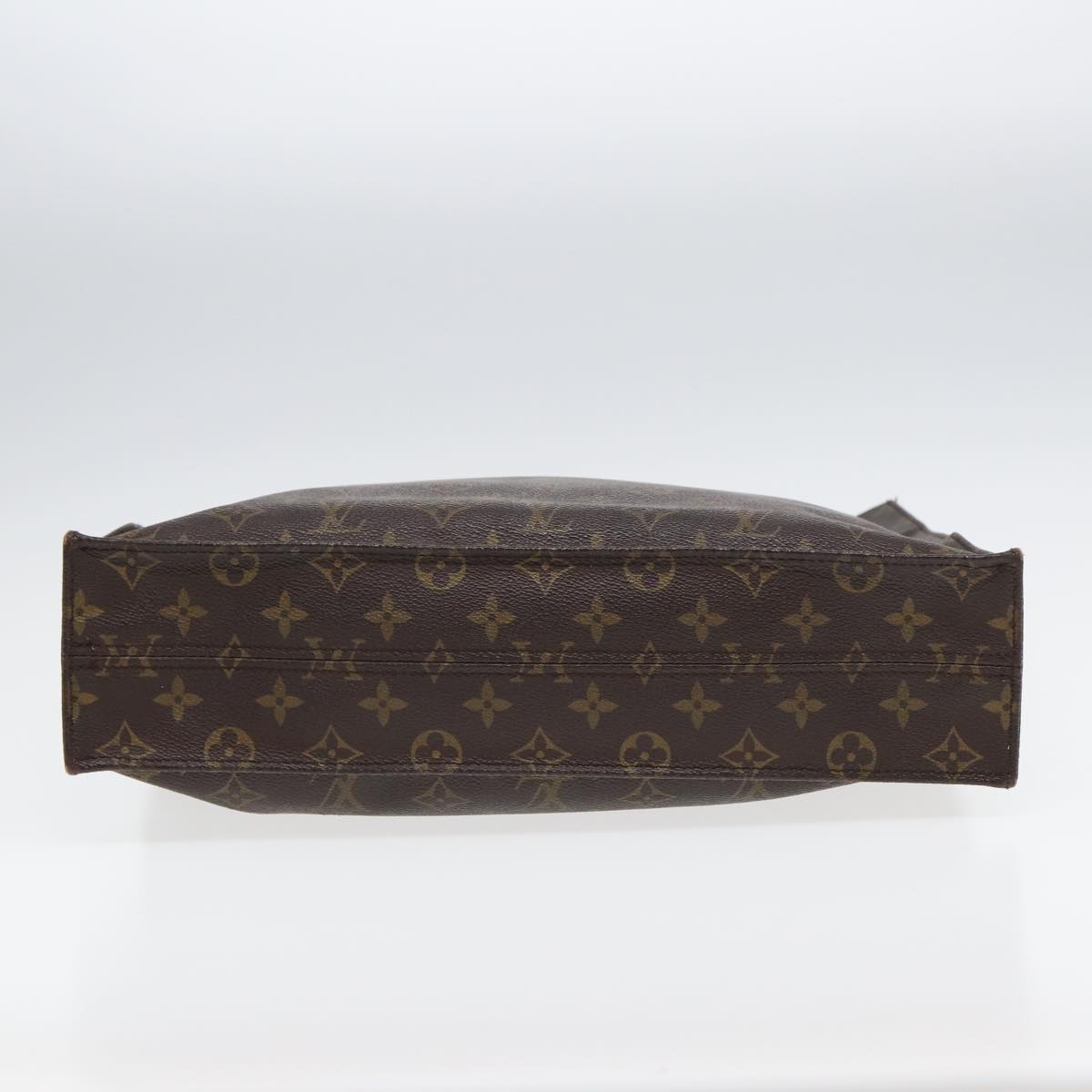 LOUIS VUITTON Monogram Sac Plat Hand Bag M51140 LV Auth 83048