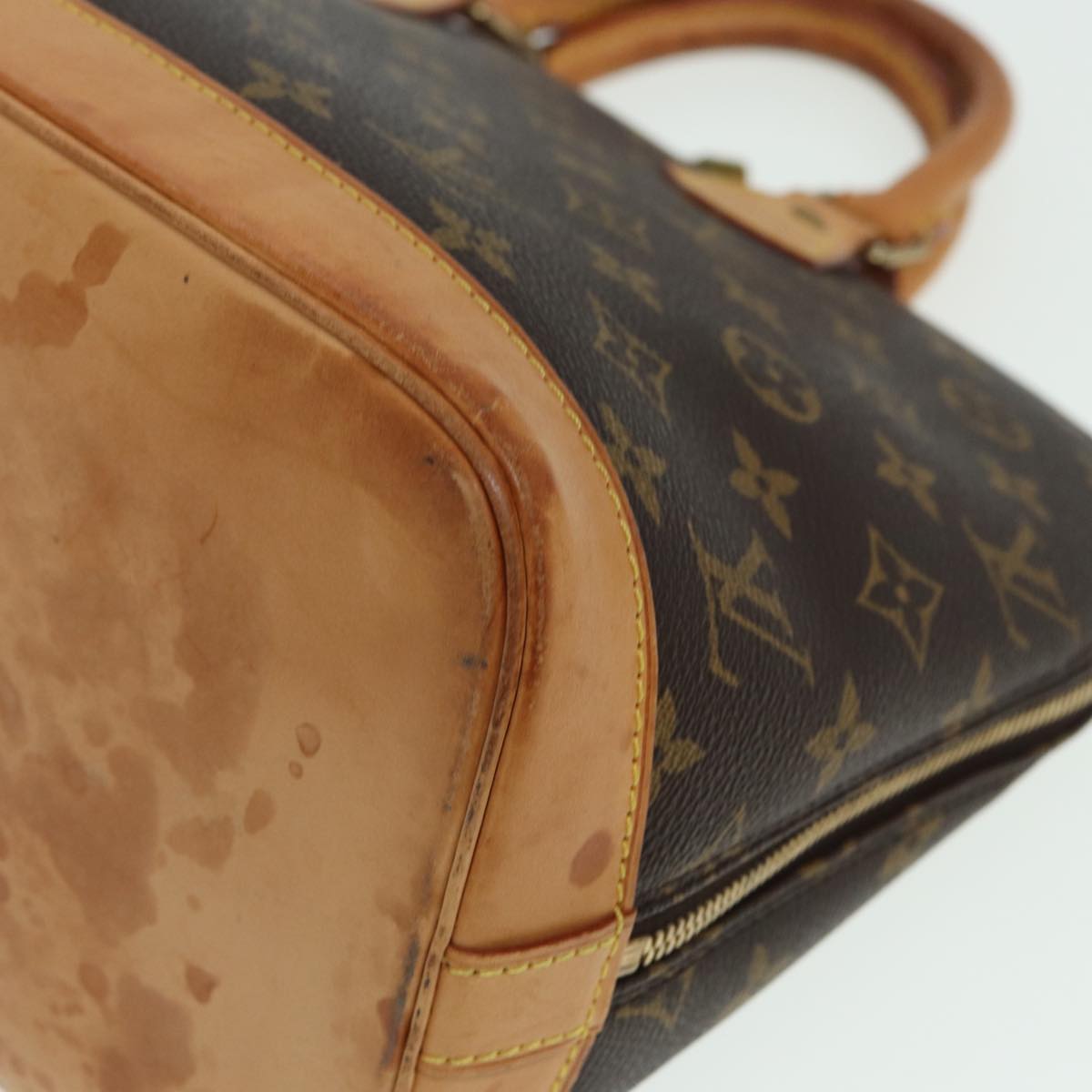 LOUIS VUITTON Monogram Alma Hand Bag M51130 LV Auth 83053