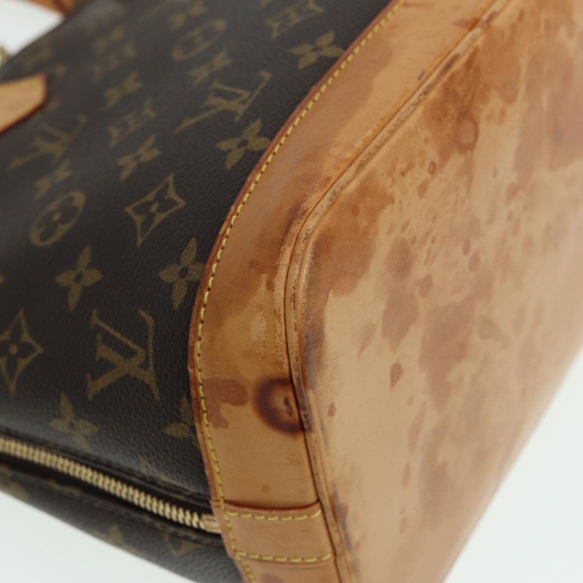 LOUIS VUITTON Monogram Alma Hand Bag M51130 LV Auth 83053