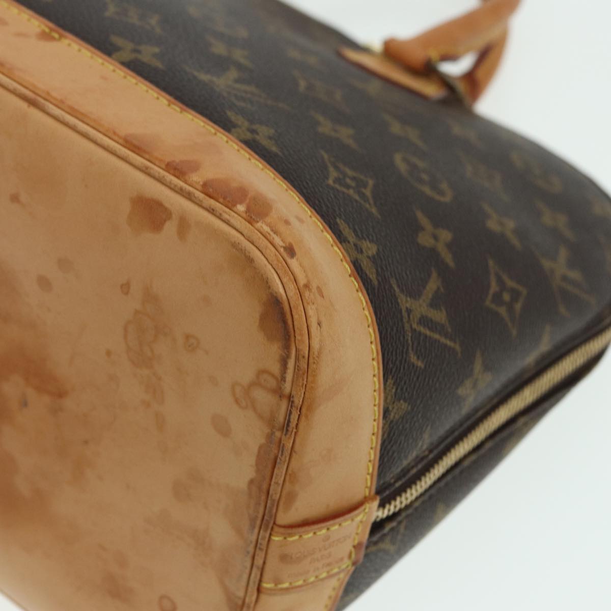 LOUIS VUITTON Monogram Alma Hand Bag M51130 LV Auth 83053