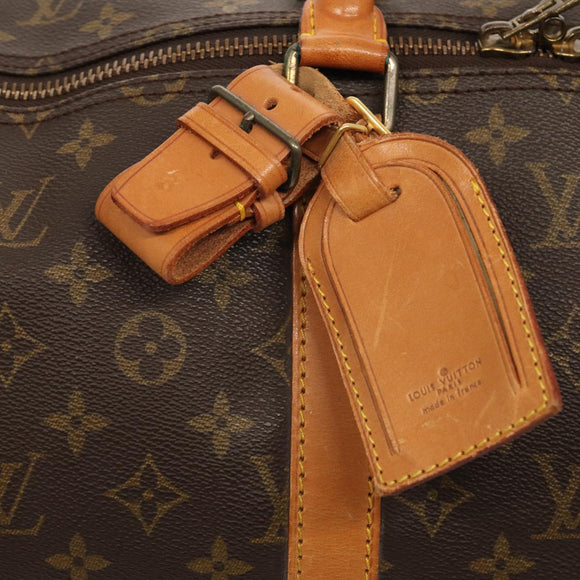 LOUIS VUITTON Monogram Keepall 55 Boston Bag M41424 LV Auth 83060