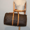 LOUIS VUITTON Monogram Keepall 55 Boston Bag M41424 LV Auth 83060-23