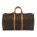 LOUIS VUITTON Monogram Keepall 55 Boston Bag M41424 LV Auth 83060-13