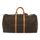 LOUIS VUITTON Monogram Keepall 55 Boston Bag M41424 LV Auth 83060-2