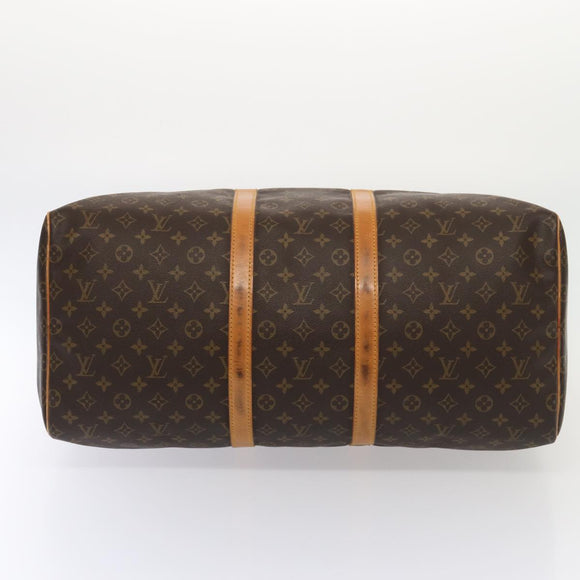 LOUIS VUITTON Monogram Keepall 55 Boston Bag M41424 LV Auth 83060