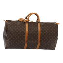 LOUIS VUITTON Monogram Keepall 60 Boston Bag M41422 LV Auth 83061-1