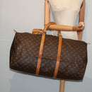 LOUIS VUITTON Monogram Keepall 60 Boston Bag M41422 LV Auth 83061-23