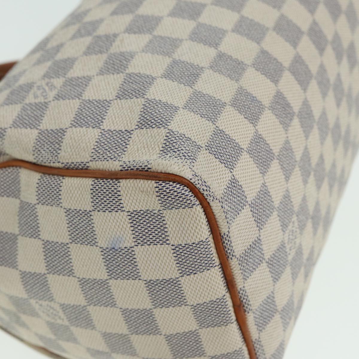 LOUIS VUITTON Damier Azur Speedy 25 Hand Bag N41534 LV Auth 83072