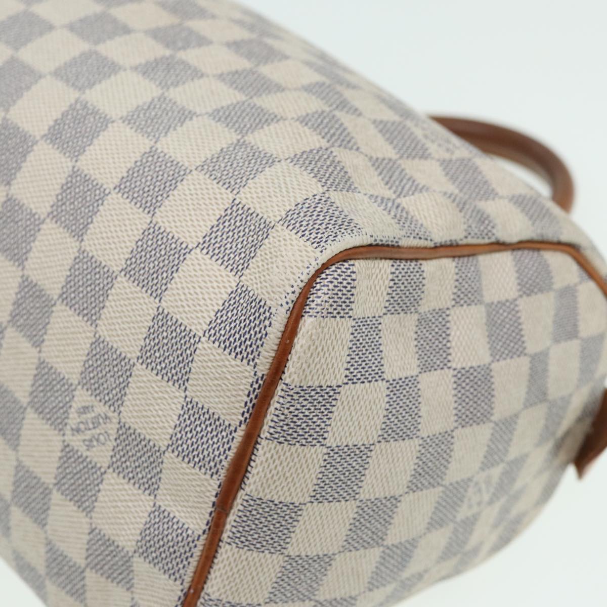 LOUIS VUITTON Damier Azur Speedy 25 Hand Bag N41534 LV Auth 83072