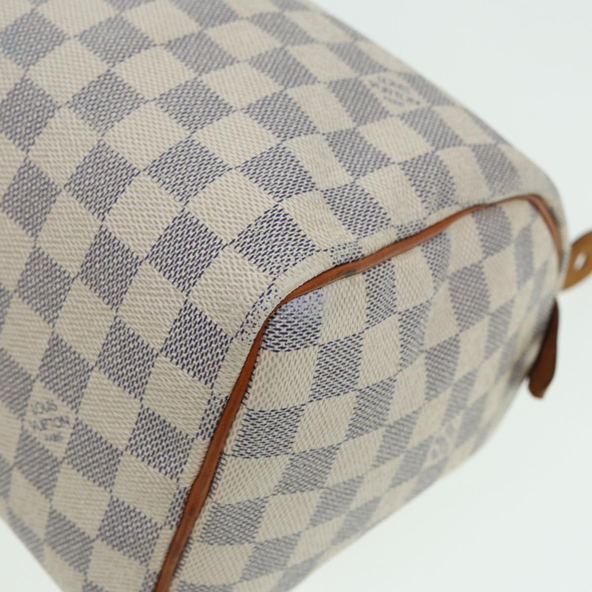 LOUIS VUITTON Damier Azur Speedy 25 Hand Bag N41534 LV Auth 83072