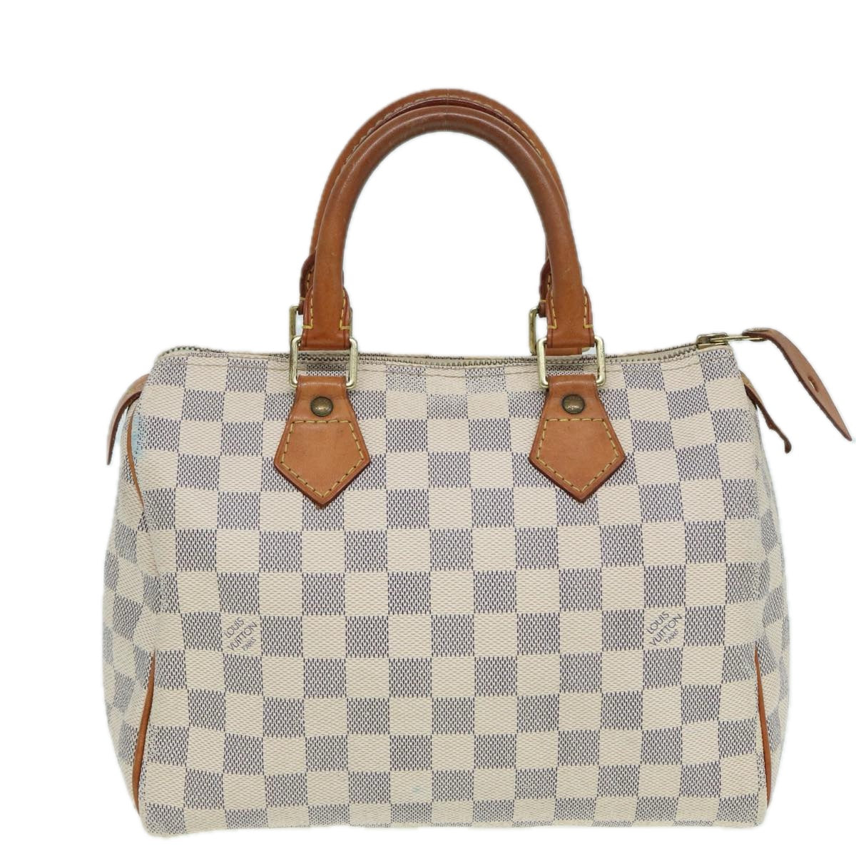 LOUIS VUITTON Damier Azur Speedy 25 Hand Bag N41534 LV Auth 83072