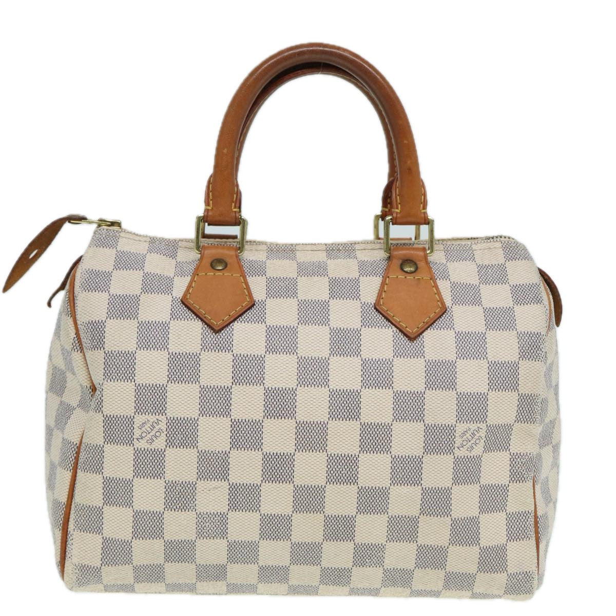 LOUIS VUITTON Damier Azur Speedy 25 Hand Bag N41534 LV Auth 83072