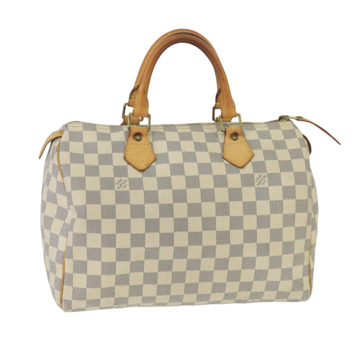 LOUIS VUITTON Damier Azur Speedy 30 Hand Bag N41533 LV Auth 83073