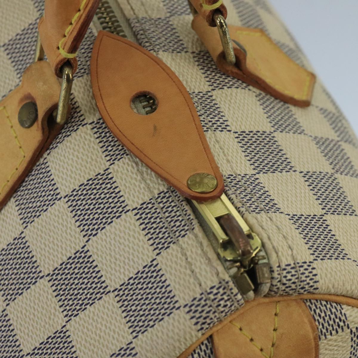 LOUIS VUITTON Damier Azur Speedy 30 Hand Bag N41533 LV Auth 83073