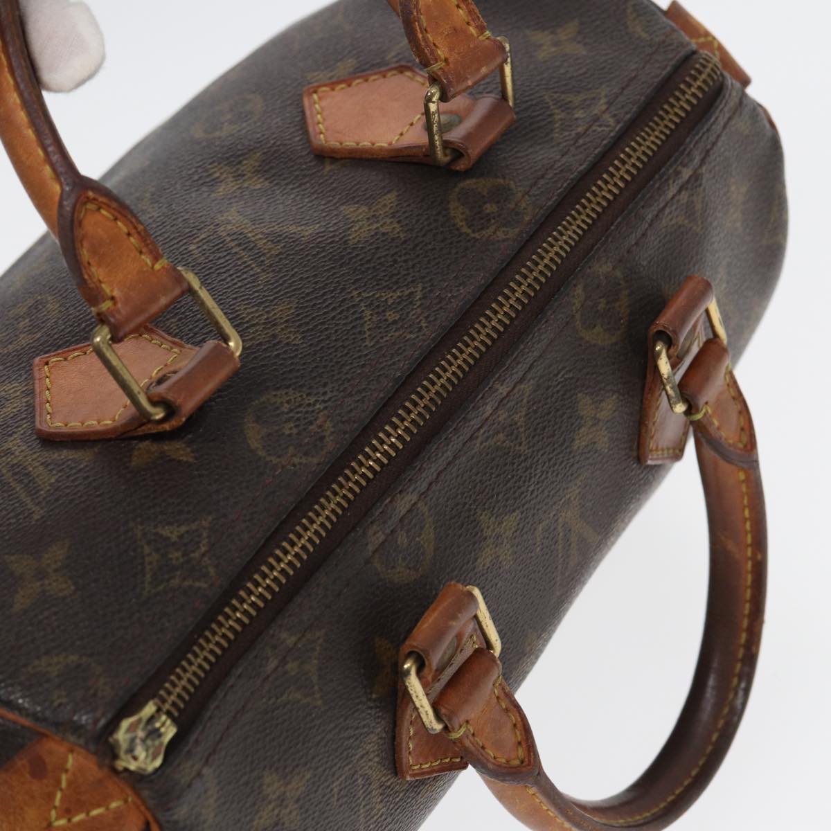 LOUIS VUITTON Monogram Speedy 25 Hand Bag M41528 LV Auth 83076