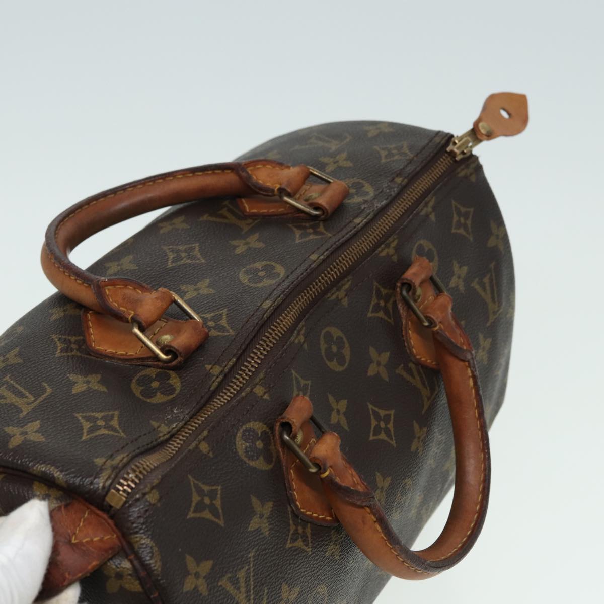 LOUIS VUITTON Monogram Speedy 30 Hand Bag M41526 LV Auth 83077