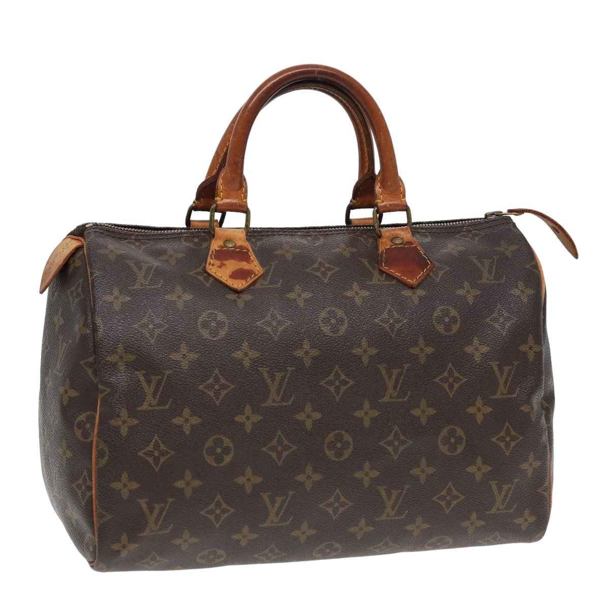 LOUIS VUITTON Monogram Speedy 30 Hand Bag M41526 LV Auth 83078