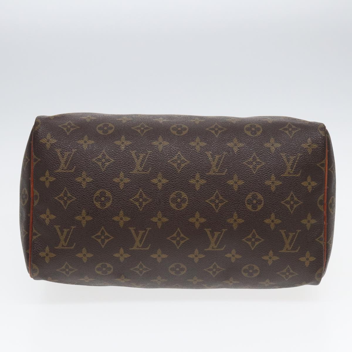 LOUIS VUITTON Monogram Speedy 30 Hand Bag M41526 LV Auth 83078