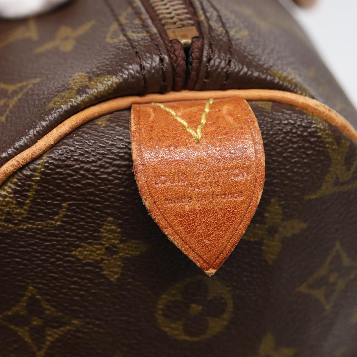 LOUIS VUITTON Monogram Speedy 35 Hand Bag M41524 LV Auth 83080