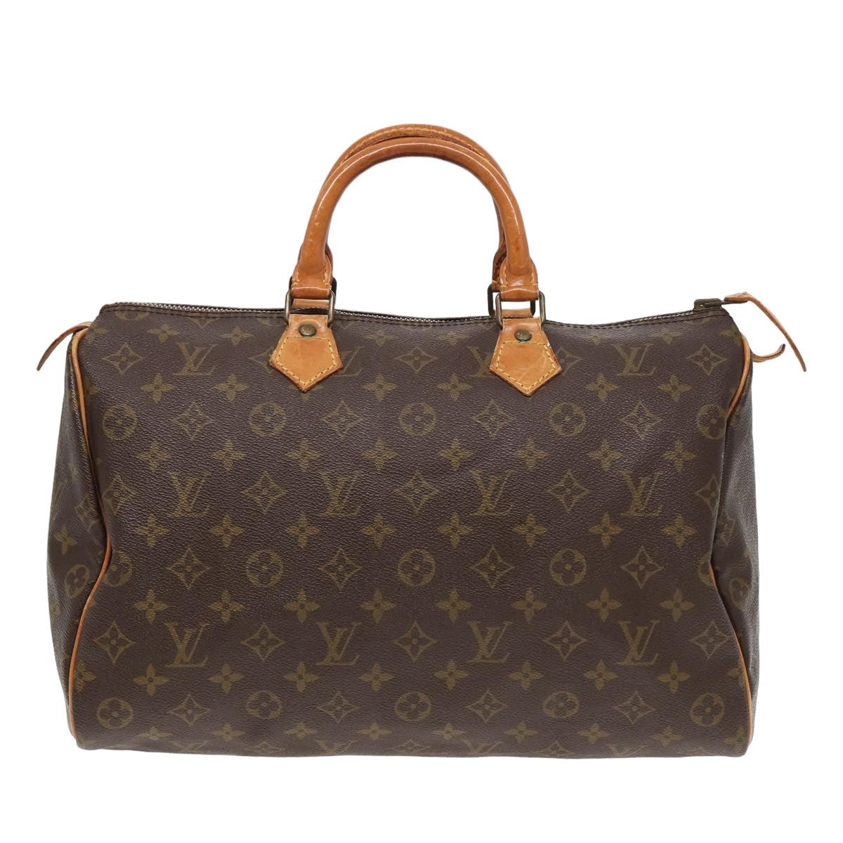 LOUIS VUITTON Monogram Speedy 35 Hand Bag M41524 LV Auth 83080