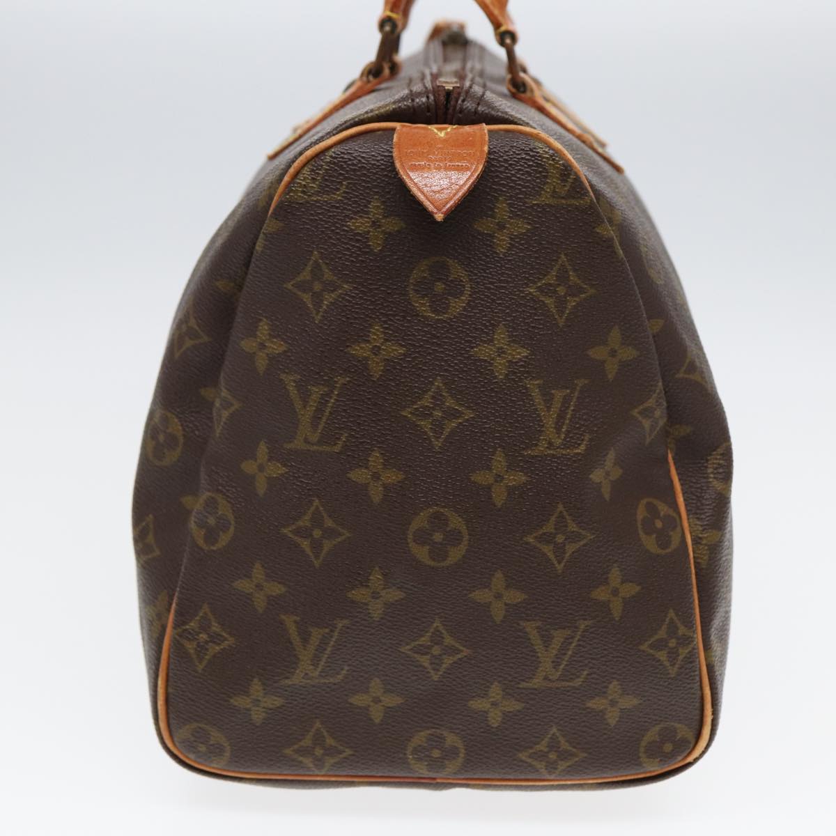 LOUIS VUITTON Monogram Speedy 35 Hand Bag M41524 LV Auth 83080