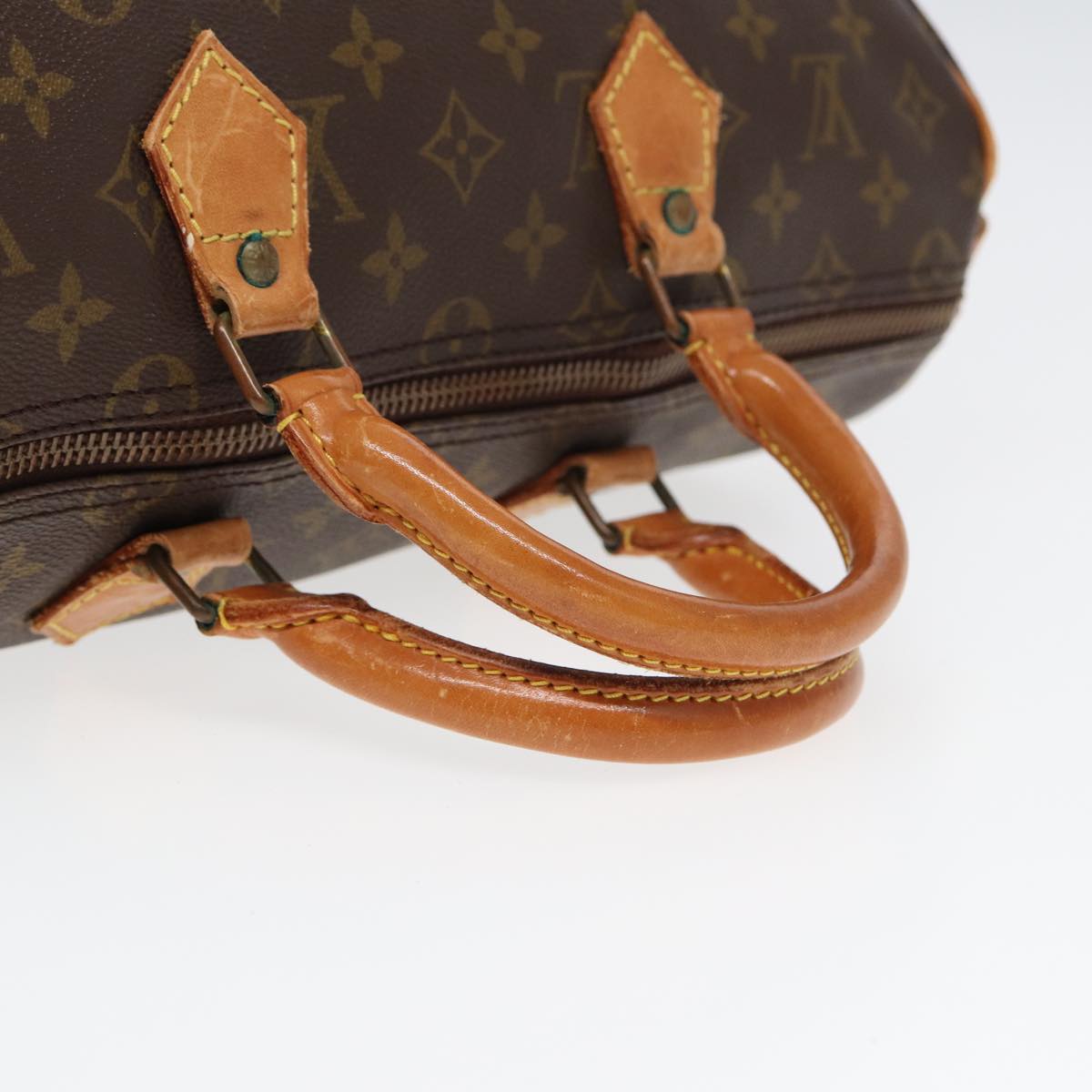 LOUIS VUITTON Monogram Speedy 35 Hand Bag M41524 LV Auth 83080