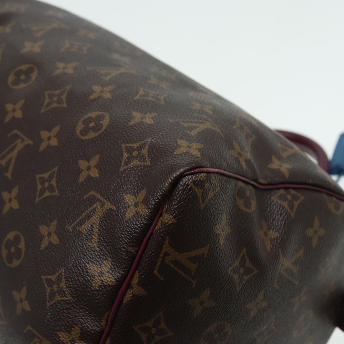 LOUIS VUITTON Monogram Totem Speedy 30 Hand Bag M41666 LV Auth 83082