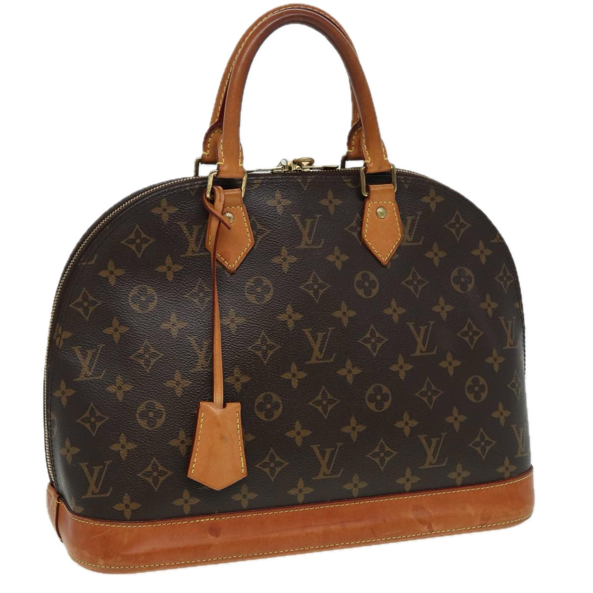 LOUIS VUITTON Monogram Alma MM Hand Bag M40878 LV Auth 83099