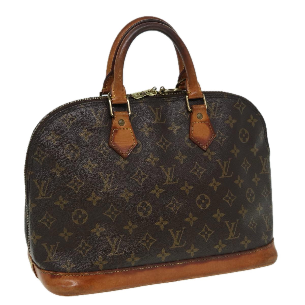 LOUIS VUITTON Monogram Alma Hand Bag M51130 LV Auth 83100