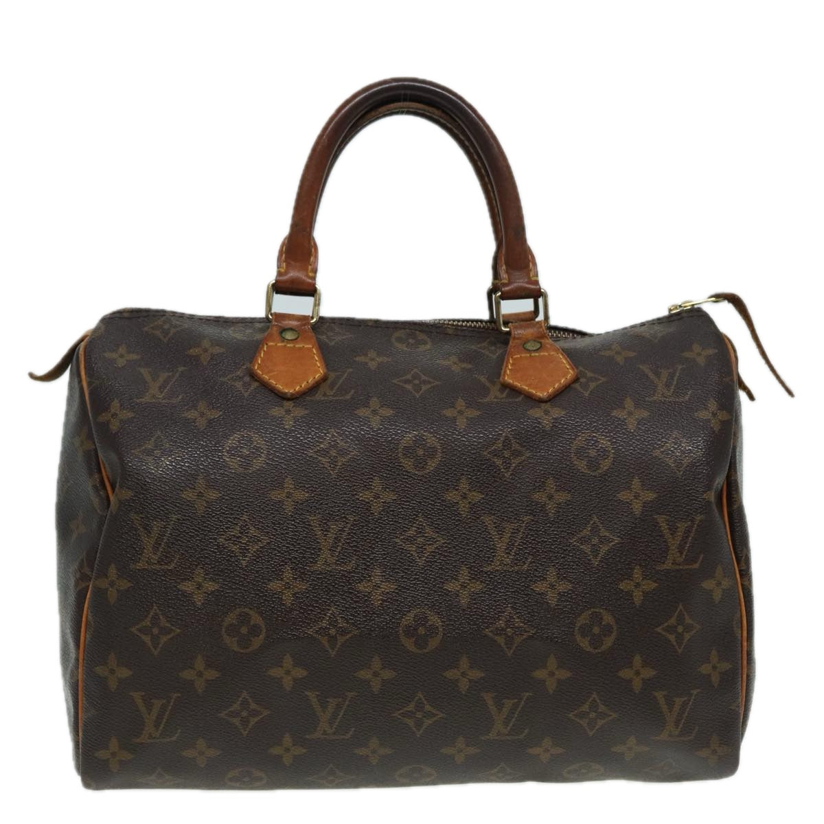 LOUIS VUITTON Monogram Speedy 30 Hand Bag M41526 LV Auth 83102