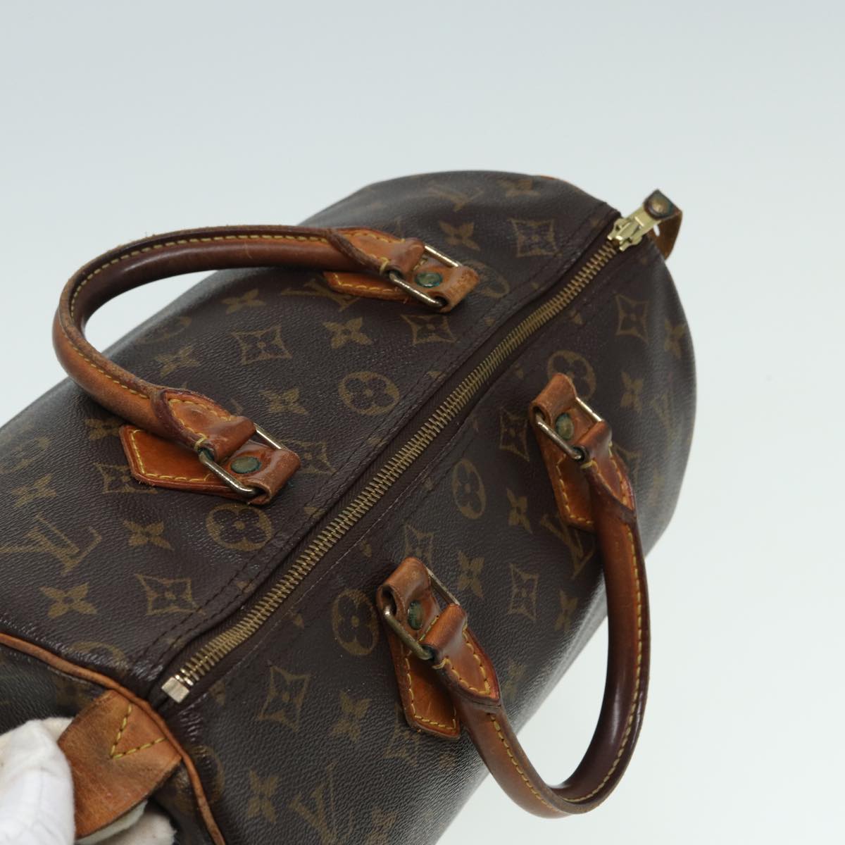 LOUIS VUITTON Monogram Speedy 30 Hand Bag M41526 LV Auth 83102