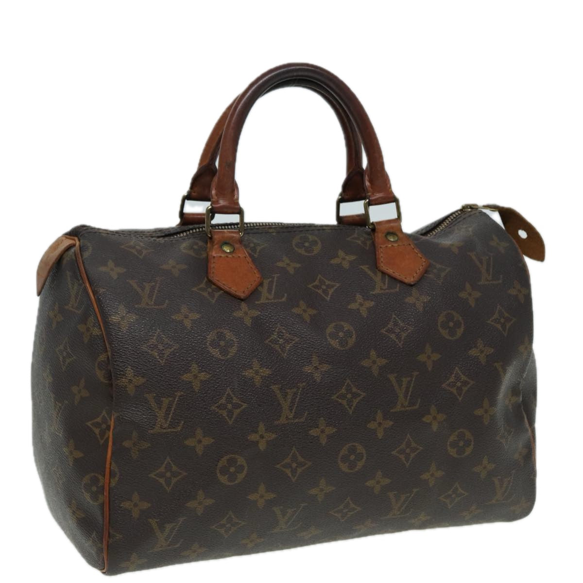 LOUIS VUITTON Monogram Speedy 30 Hand Bag M41526 LV Auth 83104