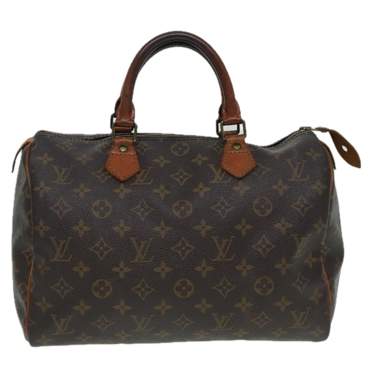 LOUIS VUITTON Monogram Speedy 30 Hand Bag M41526 LV Auth 83104