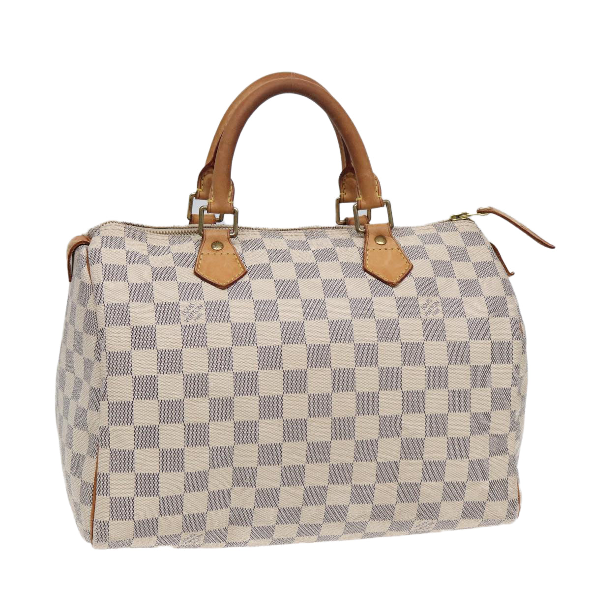 LOUIS VUITTON Damier Azur Speedy 30 Hand Bag N41533 LV Auth 83106