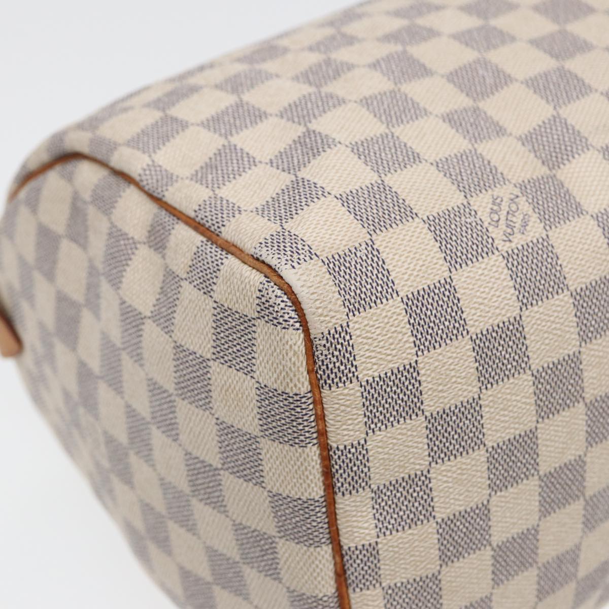 LOUIS VUITTON Damier Azur Speedy 30 Hand Bag N41533 LV Auth 83106