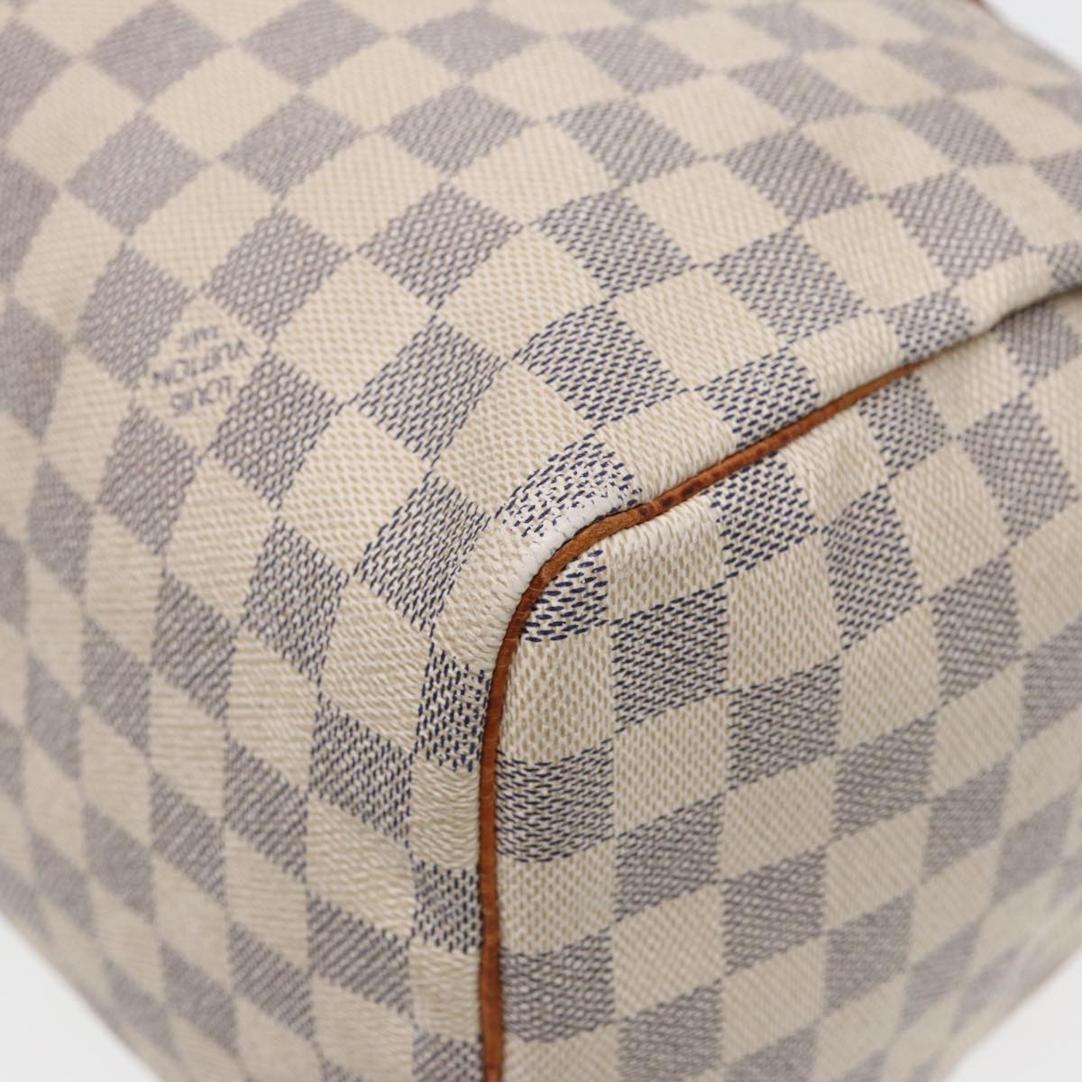 LOUIS VUITTON Damier Azur Speedy 30 Hand Bag N41533 LV Auth 83106