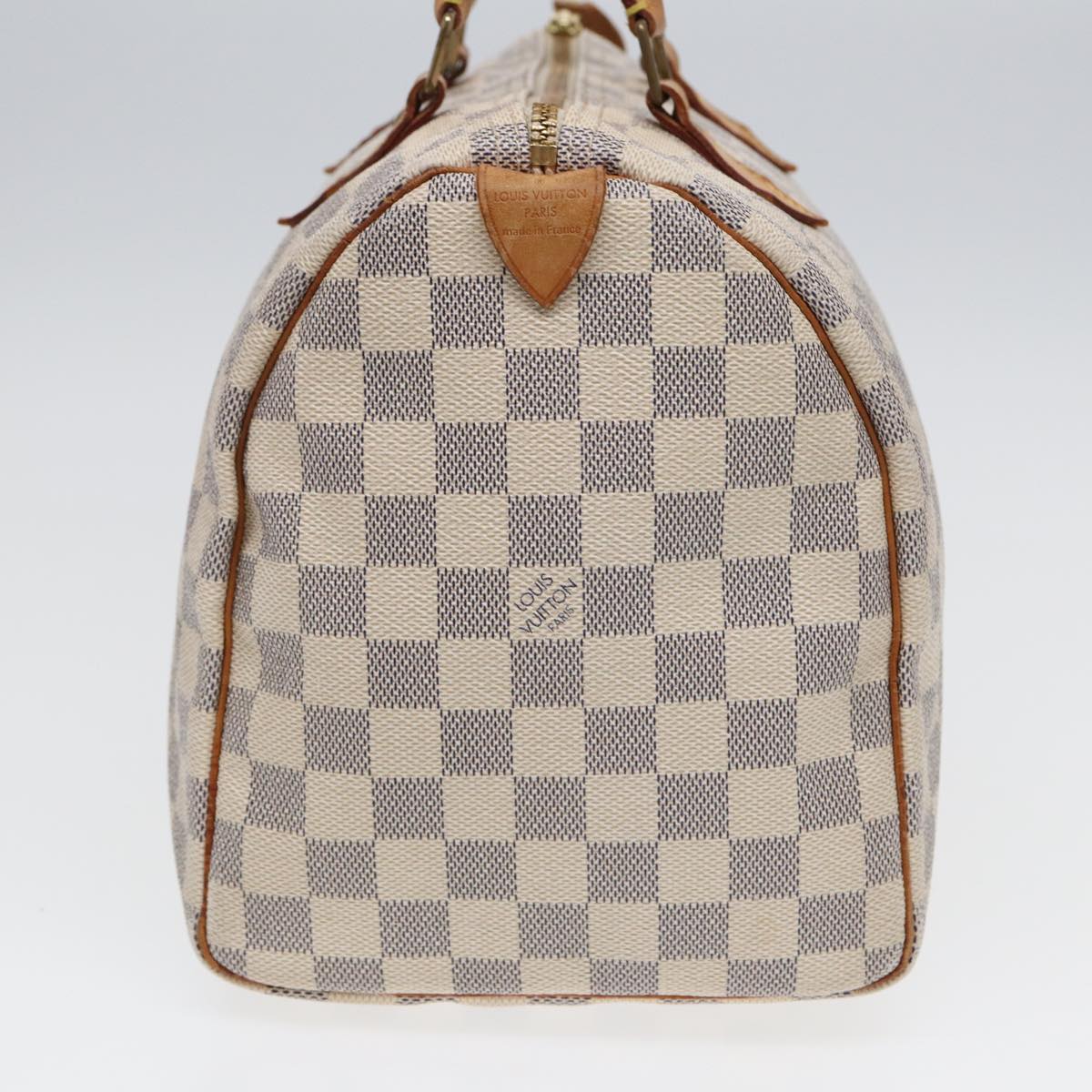 LOUIS VUITTON Damier Azur Speedy 30 Hand Bag N41533 LV Auth 83106