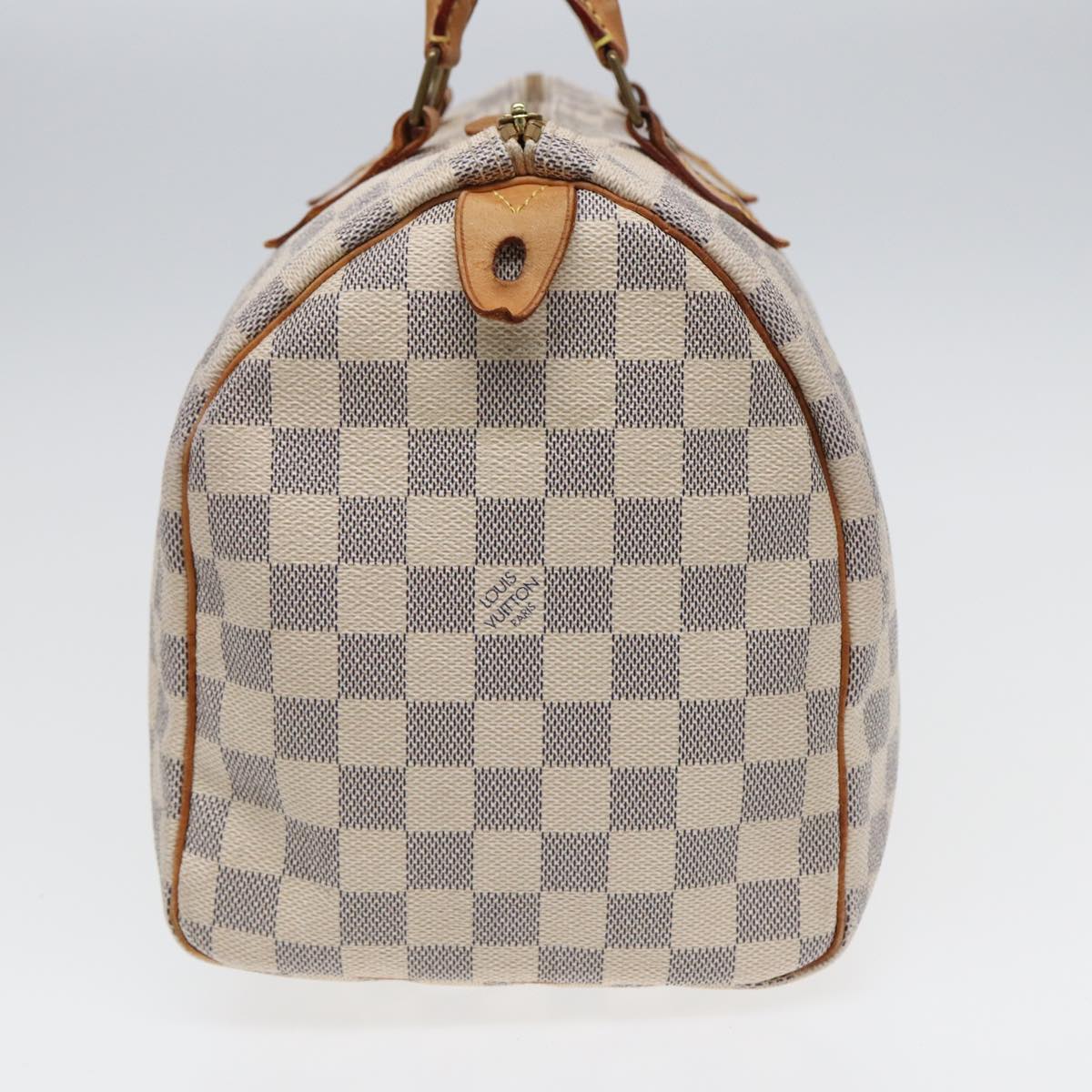 LOUIS VUITTON Damier Azur Speedy 30 Hand Bag N41533 LV Auth 83106