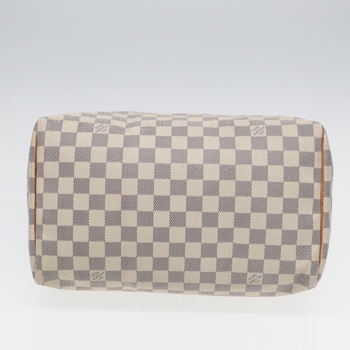 LOUIS VUITTON Damier Azur Speedy 30 Hand Bag N41533 LV Auth 83106