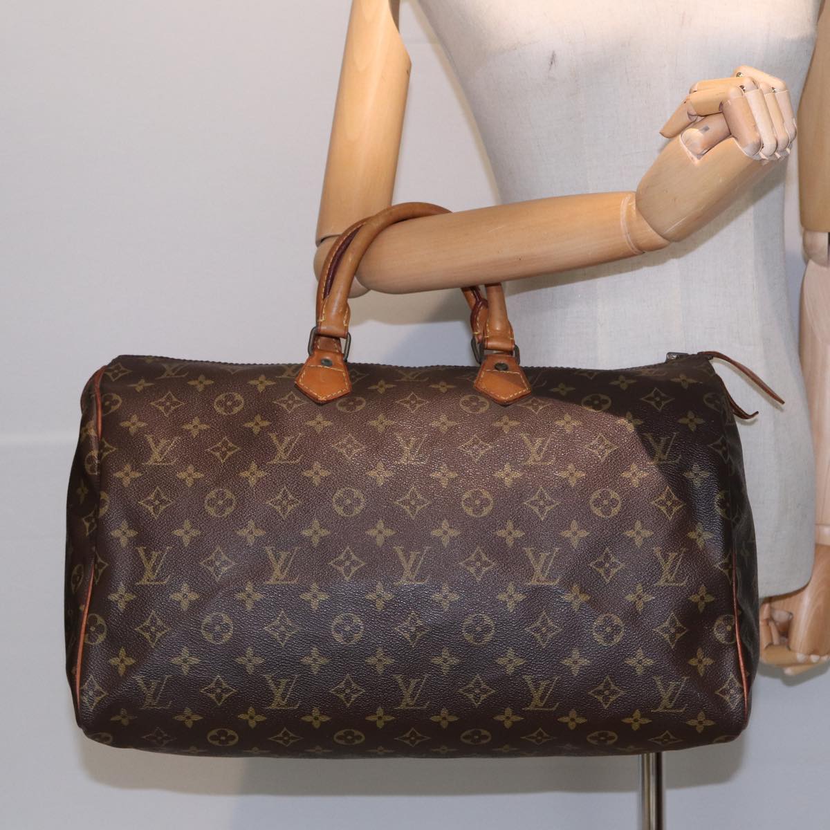 LOUIS VUITTON Monogram Speedy 40 Hand Bag M41522 LV Auth 83107