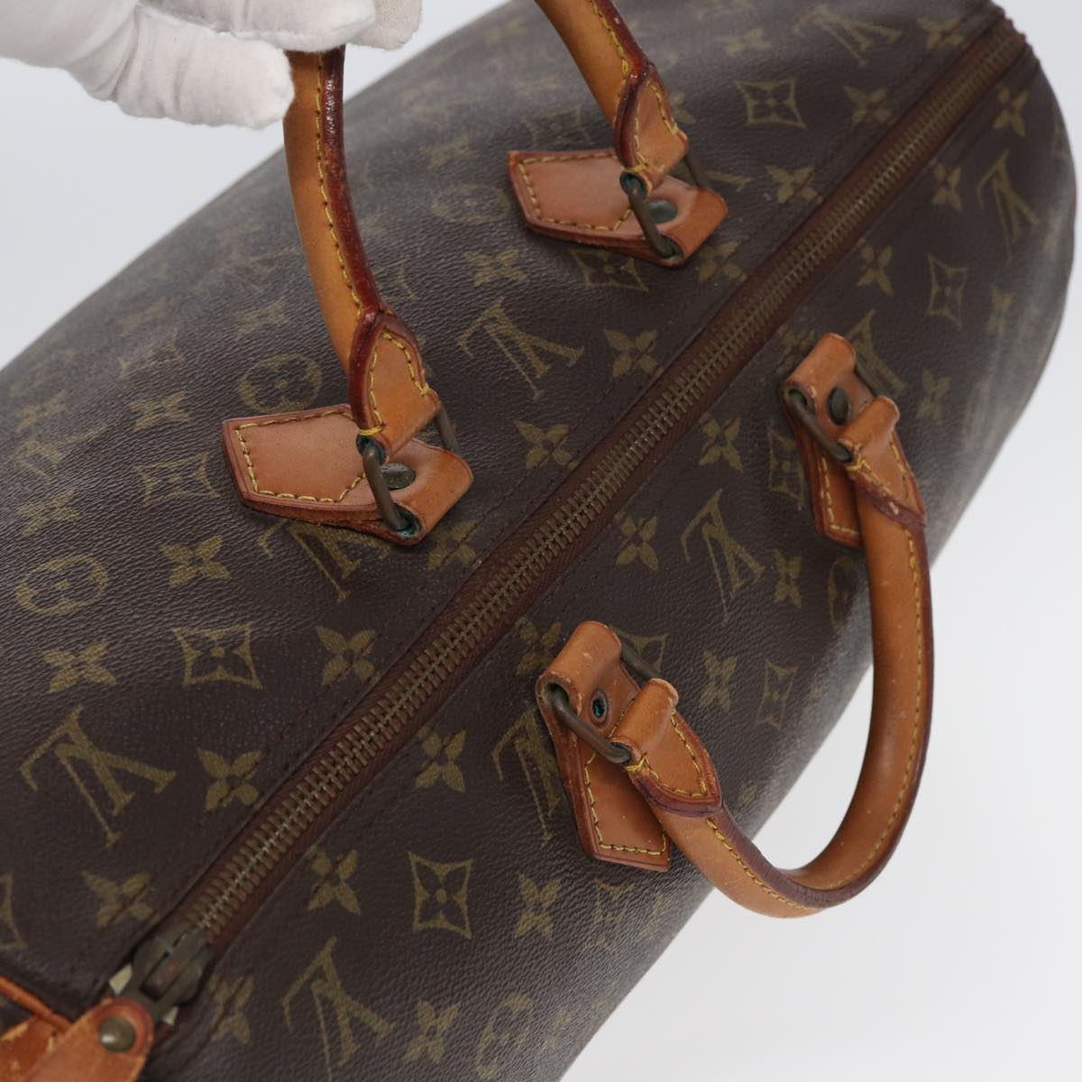 LOUIS VUITTON Monogram Speedy 40 Hand Bag M41522 LV Auth 83107