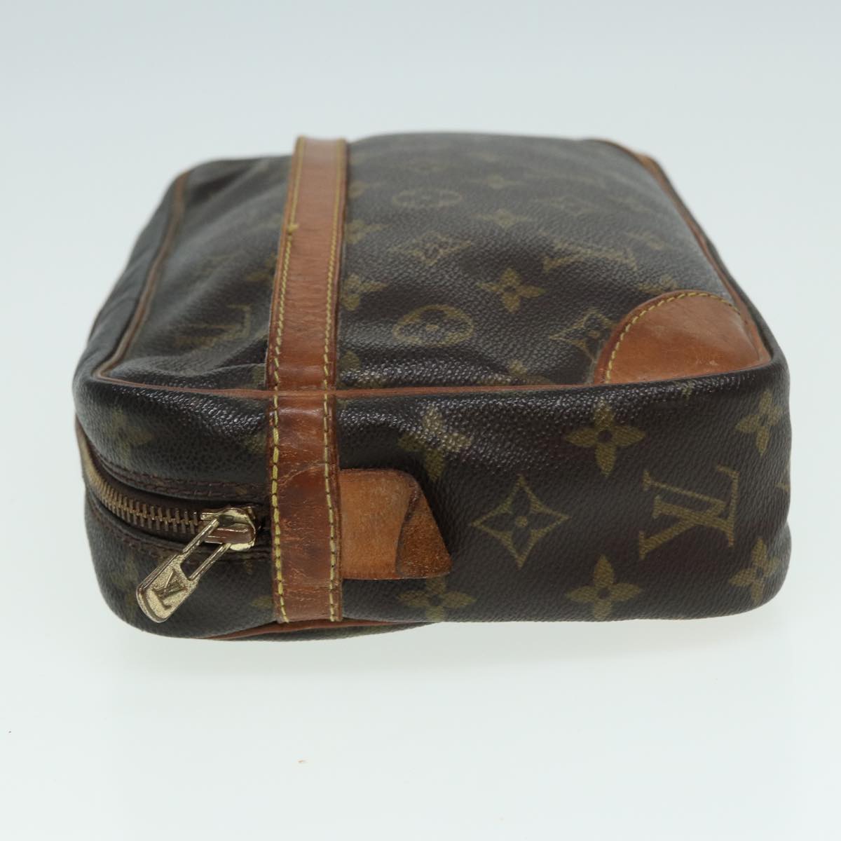 LOUIS VUITTON Monogram Compiegne 28 Clutch Bag M51845 LV Auth 83111