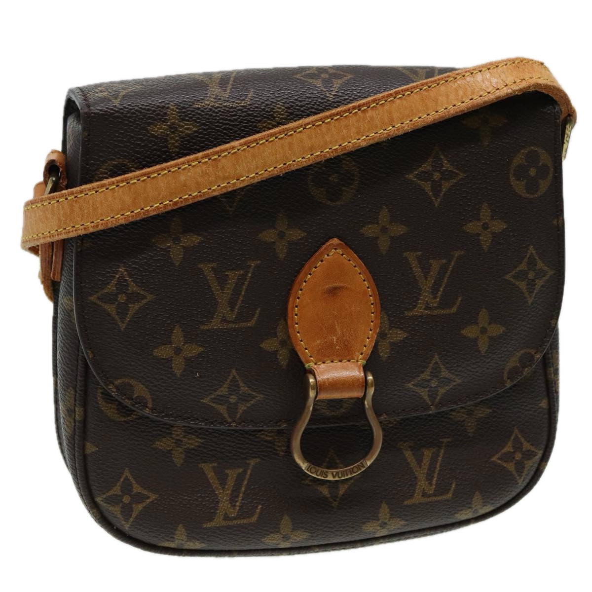 LOUIS VUITTON Monogram Saint Cloud MM Shoulder Bag M51243 LV Auth 83112