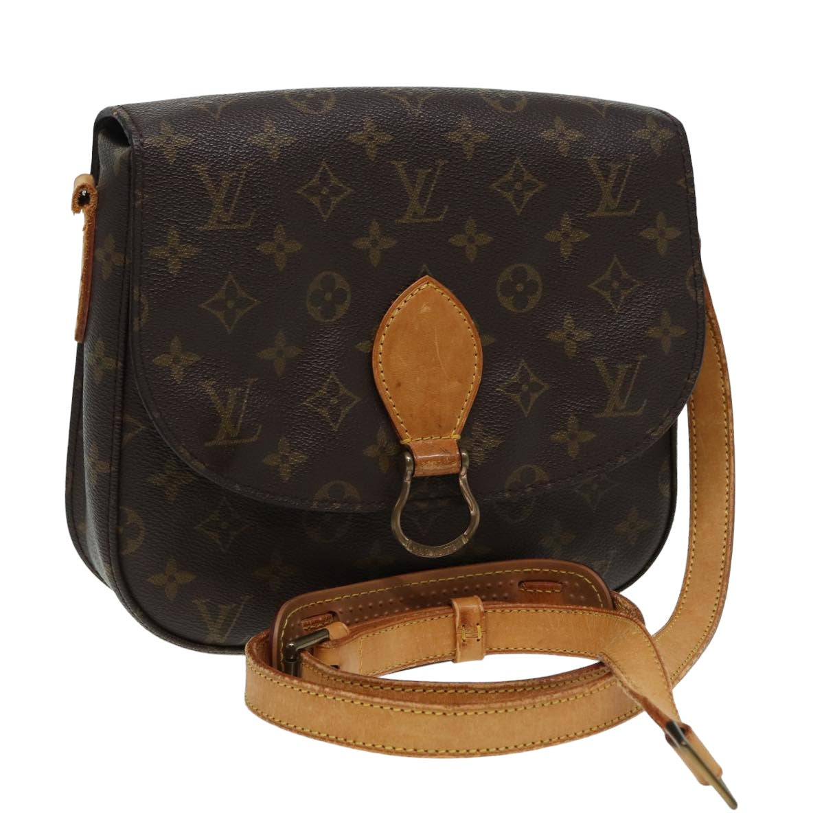 LOUIS VUITTON Monogram Saint Cloud GM Shoulder Bag M51242 LV Auth 83113