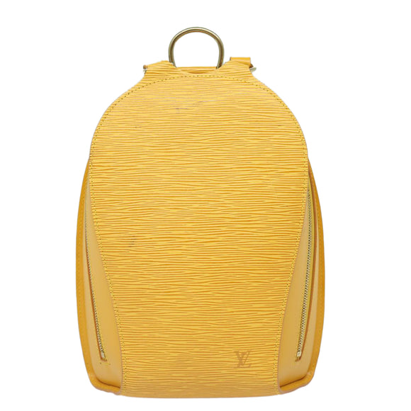 LOUIS VUITTON Epi Mabillon Backpack Yellow M52239 LV Auth 83123