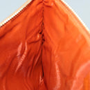 BURBERRY Nova Check Clutch Bag PVC Leather Beige Orange Auth 83126AV-18