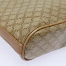 CELINE Macadam Canvas Shoulder Bag Beige Auth 83128-15